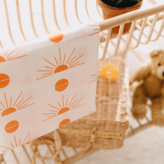 Cotton Sun Muslin Square - Muslin Baby Burp Cloth
