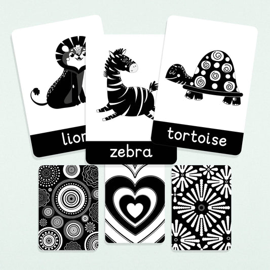 Baby Flashcards - Black and White Sensory High Contrast