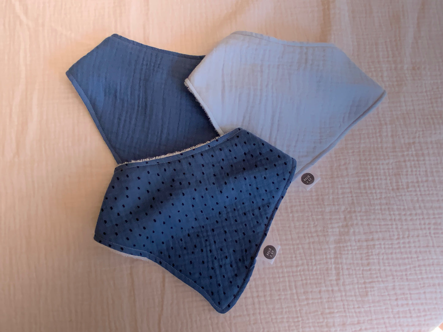 Blue Bandana Dribble Bib