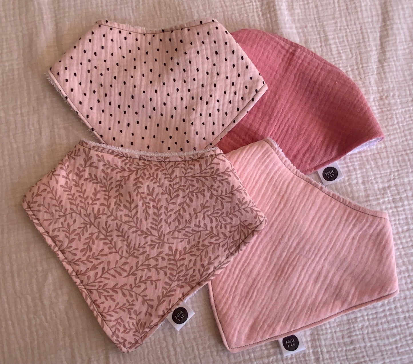 Pink Bandana Dribble Bib