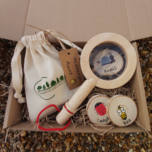 Scavenger Hunt Gift Set - Children's Wooden Outdoor Toys