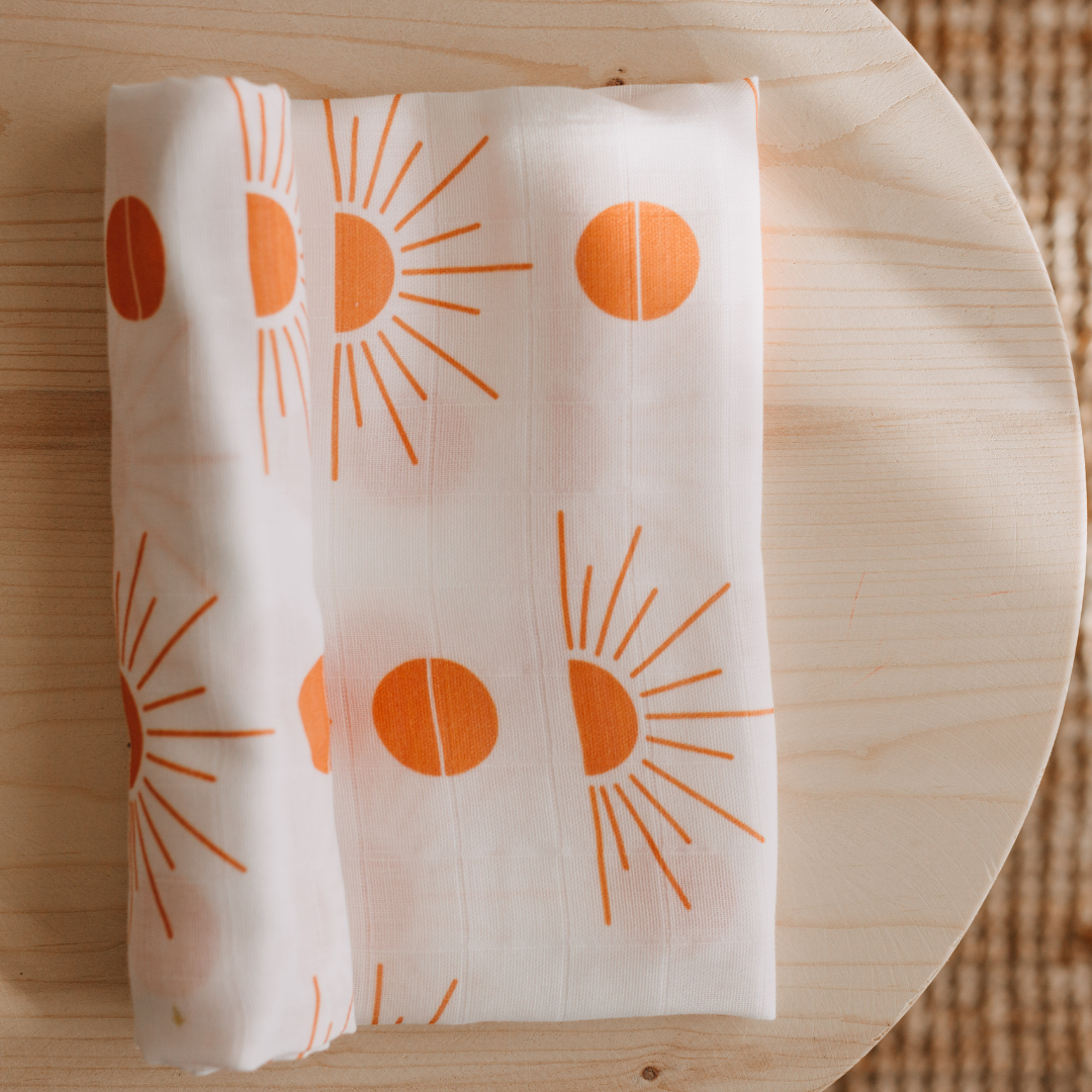 Cotton Sun Muslin Square - Muslin Baby Burp Cloth