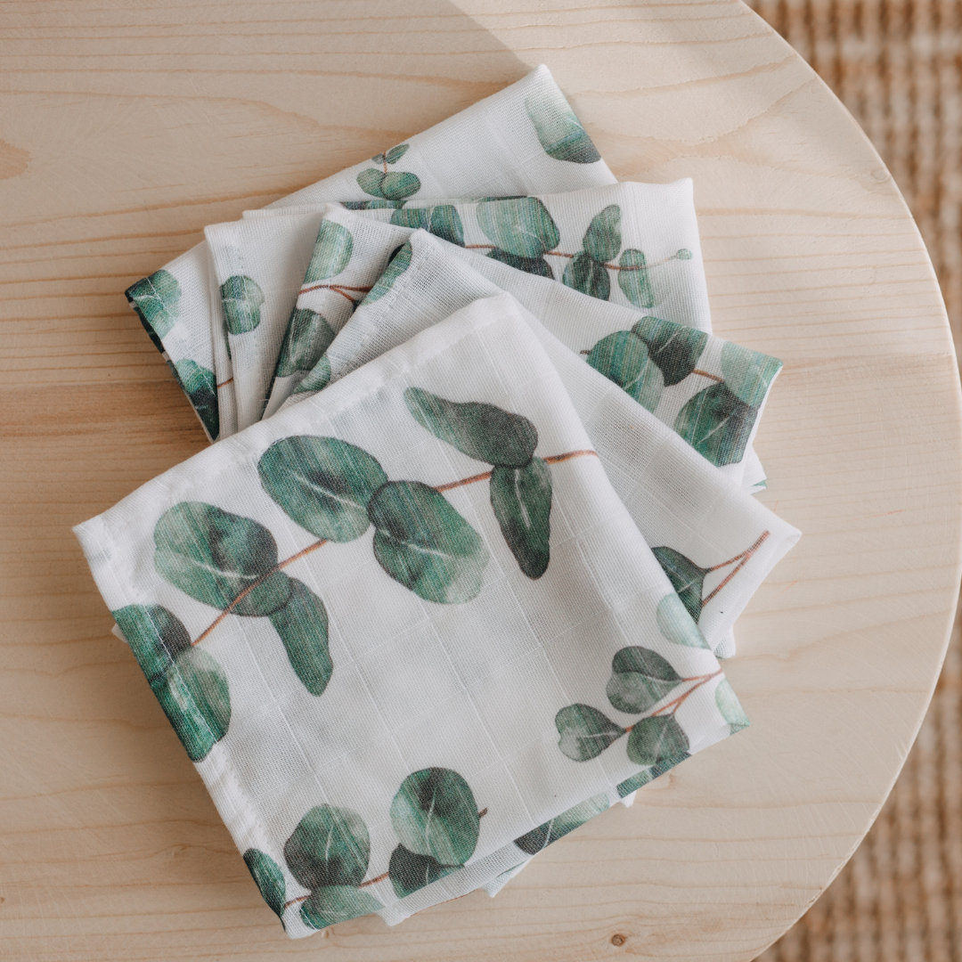 Eucalyptus Muslin Square - Muslin Baby Burp Cloth