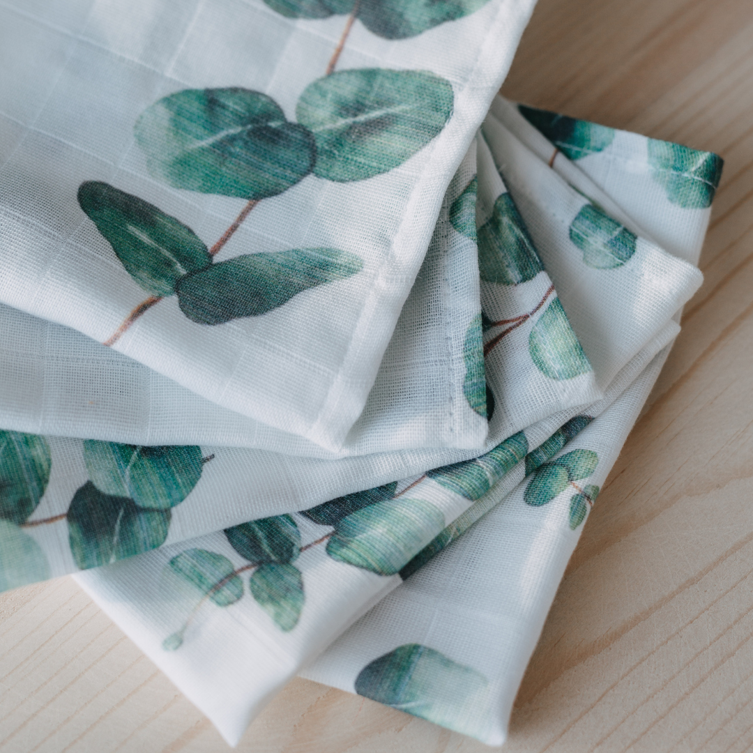 Eucalyptus Muslin Square - Muslin Baby Burp Cloth