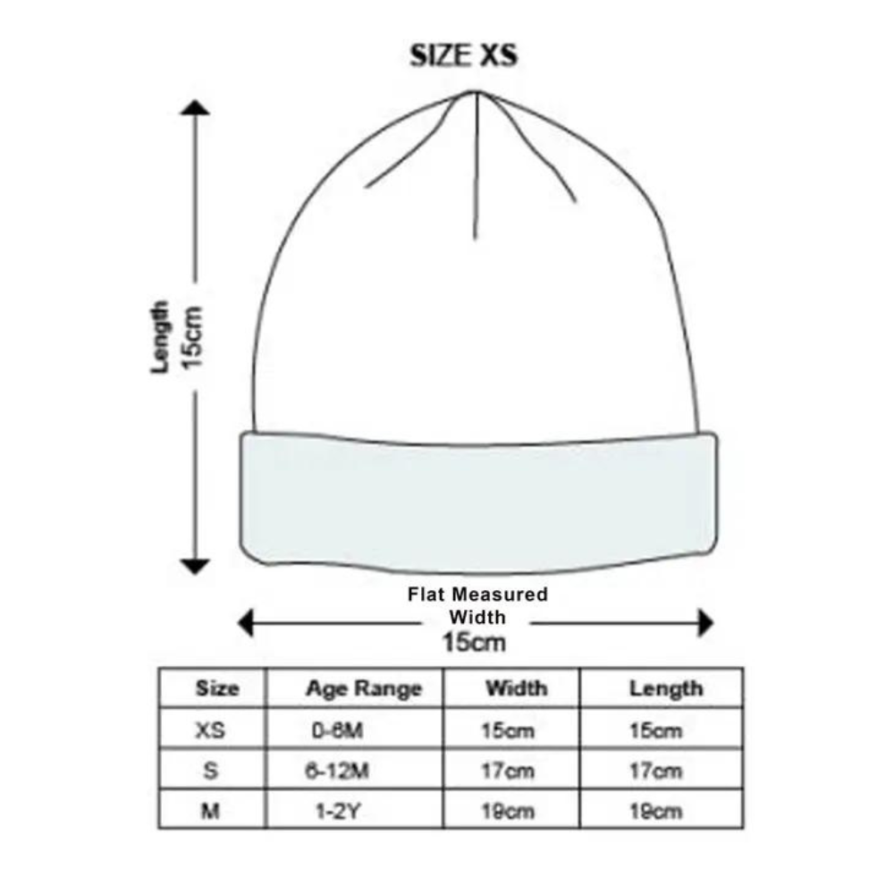 Soft Knitted Baby Bobble Hat - Rainbow - 6-12m