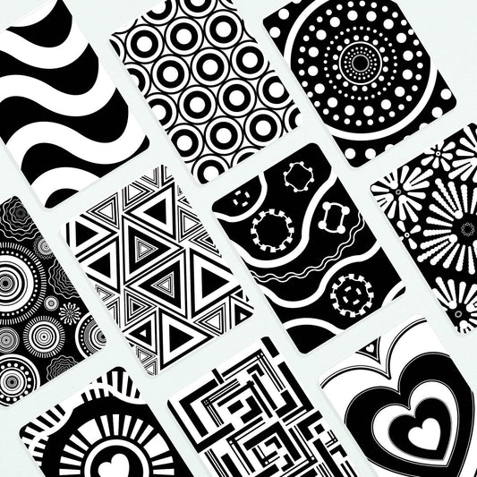 Baby Flashcards - Black and White Sensory High Contrast