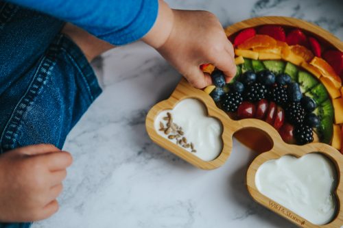 Baby Bamboo Weaning Suction Section Plate – Over The Rainbow