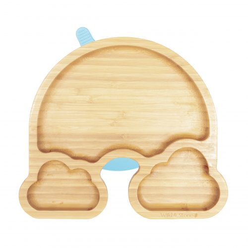 Baby Bamboo Weaning Suction Section Plate – Over The Rainbow