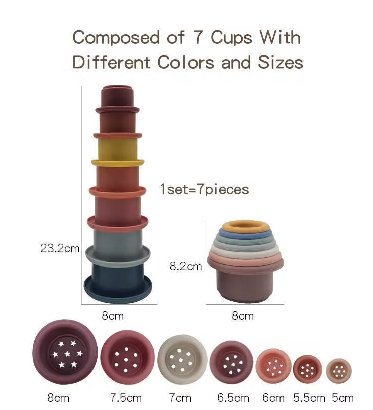Silicon Stacking Cups