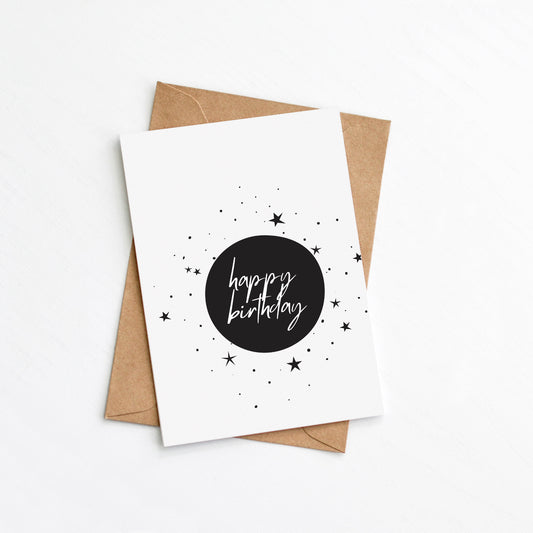 Starburst Birthday Card